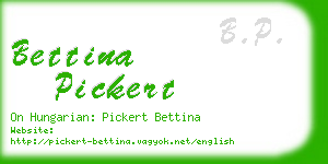 bettina pickert business card